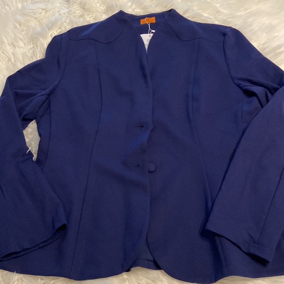 Mary Crafts Blazer size 18 brand new with tags color navy blue length 28” - Picture 9 of 12
